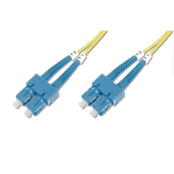 Patch cord światłowodowy SC/SC duplex SM 9/125 OS2 2m LS0H żółty DK-2922-02