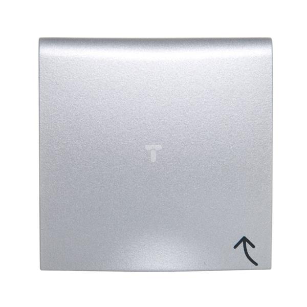 B.Kwadrat/B.7 Płytka czołowa gniazda z/u z pokrywą aluminium 3965898994