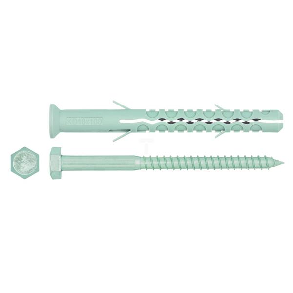 Kołek fi 10x240mm z długą płaszczyzną podziału z wkrętem stożkowym KDS-10240 /25szt./