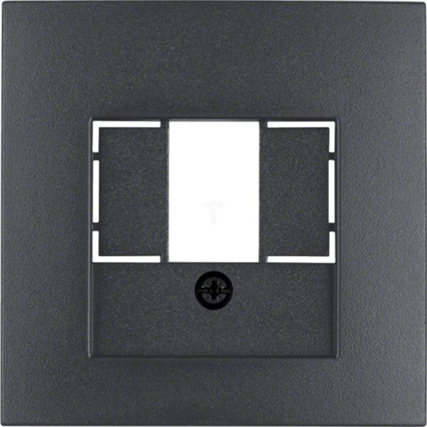 B.1/B.3/B.7 Element centralny do gniazda TAE i głośnikowego  antracyt mat 10331606