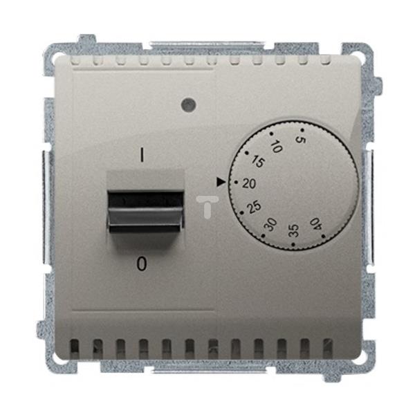 Simon Basic Regulator temperatury z czujnikiem 16A, 230V satynowy BMRT10W.02/29 WMUR-02xxxx-H011