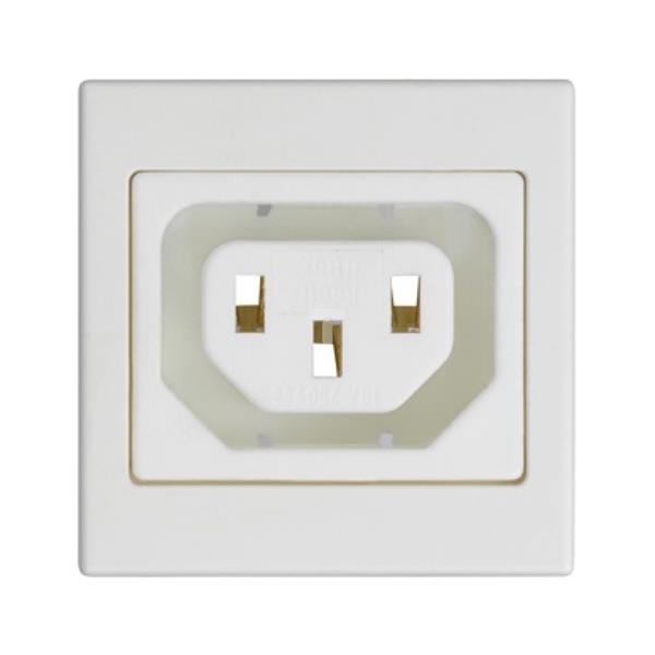 Simon Connect Pokrywa K45 gniazdo IEC320 230V żeńskie (C13) czysta biel K306A/9 TSC-K306A-9