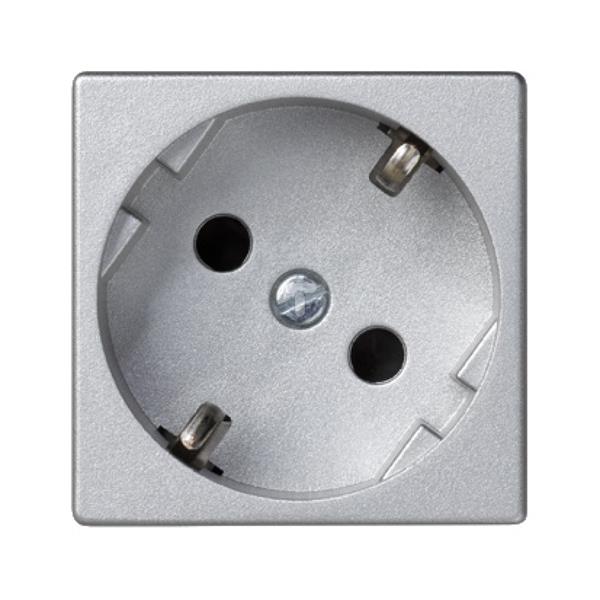 Simon Connect Gniazdo K45 z schuko 16A/230V szybkozłączki aluminium K11/8 TSC-K11-8