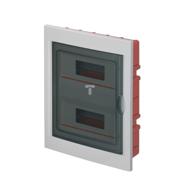 Rozdzielnica modułowa 2x12 podtynkowa drzwi transp. seria 630 IP40 320x388x80 szara EC63024
