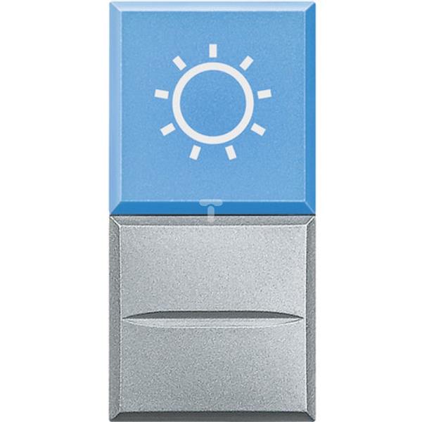 AXOLUTE Przycisk /światło/ z okienkiem 10A 12V aluminium HC4038LA/12
