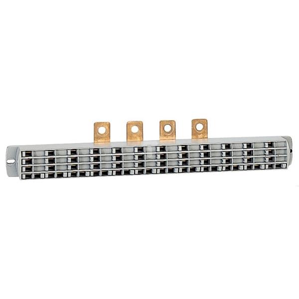 Szyna rozdzielcza 3P+N SR2 /mostki 18x czarny + 6x niebeiski/ 037316