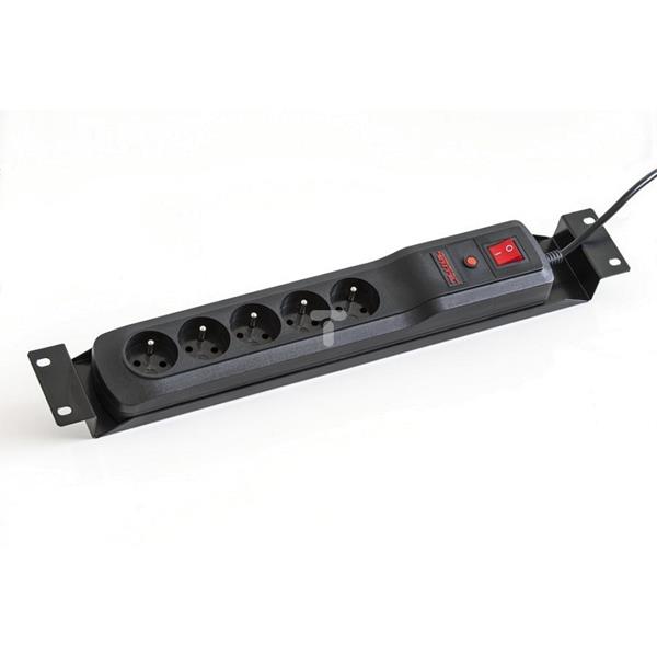 Listwa zasilająca ARMAC CLASSIC 5A RACK 19cali IEC C14 czarna 1,5m (5 gniazd) C5A/15/R/CZ/IEC