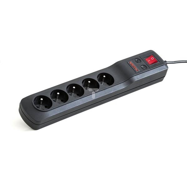 Listwa zasilająca ARMAC CLASSIC 5B czarna 1,5m (5 gniazd) C5B/15/CZ