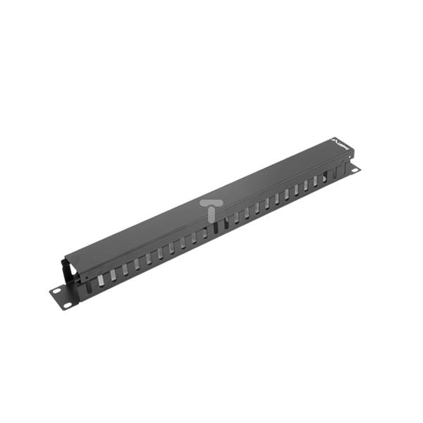 Organizer kabli 19cali 1U z zaślepką typ A czarny LENBERG AK-1201-B