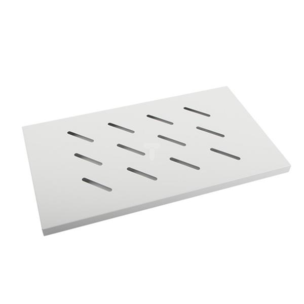 Półka do szaf 19cali 450/600mm szara LANBERG (1U/500x280mm udźwig do 20kg, montaż 4 punktowy) AK-1001-S