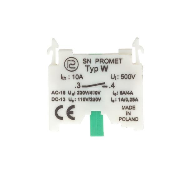 Człon łączeniowy WGX 1Z do przycisków sterowniczych serii NEF30WK 500V AC 10A IP20 W0-Ł WDX