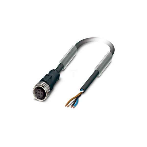 Przewód przyłączeniowy 10m z gniazdem prostym 4P FIELDBUS M12 S/A AB-C4-10,0PUR-M12FS 22260343