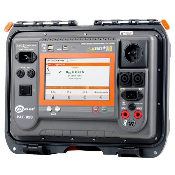 Miernik bezpieczeństwa sprzętu elektrycznego PAT-820 WMPLPAT820