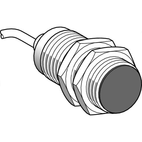 Czujnik indukcyjny XS1 M30, L43mm -mosiądz -Sn 15mm -12...24 VDC, przew. 2m XS130B3NAL2