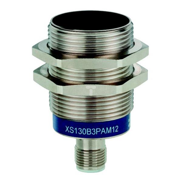 Czujnik indukcyjny XS1 M30, L55mm, mosiądz, Sn 15mm, 12...24 VDC, M12 XS130B3NAM12TQ