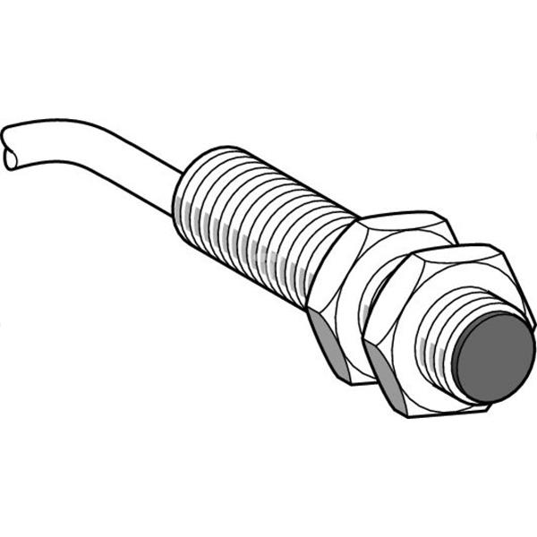 Czujnik indukcyjny XS1 M8, L33mm -mosiądz -Sn 2mm, 12...24 VDC, przew. 2m XS108B3PBL2