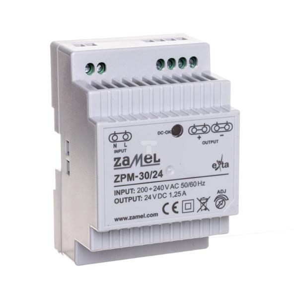 Zasilacz impulsowy TH-35 30W 24V DC ZPM-30/24 EXT10000209