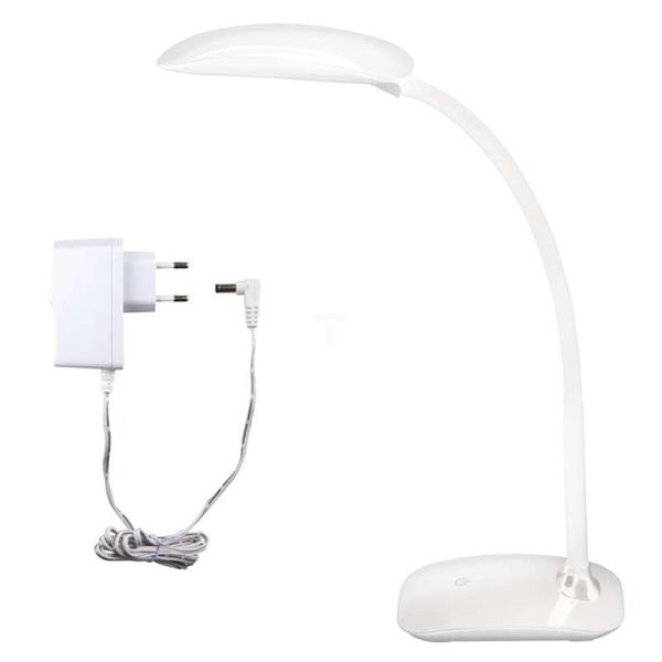 Lampa biurkowa z portem USB 7W 4 500-5 200 K 360 lm MA66-D biała Z7572