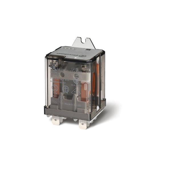 Przekaźnik mocy 2P 16A 12V DC, na panel, Faston 250 62.82.9.012.0300