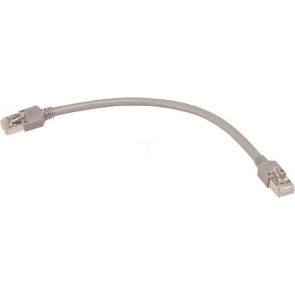 Kabel krosowy (Patch Cord) STP kat.6 szary 0,4m 413046