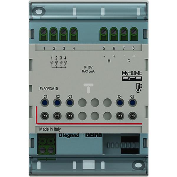 Aktor modułowy 3 przekaźnikowy /2 wyj. 0-10V F430R3V10