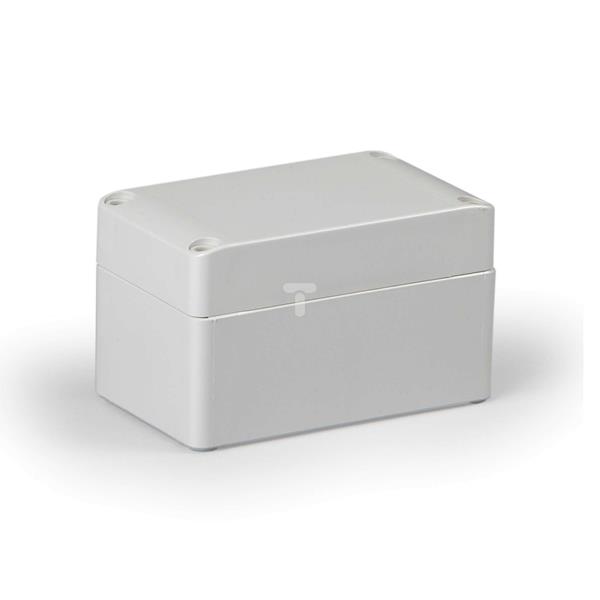 Obudowa Cubo S 75x125x75mm podstawa 50mm boki gładkie pokrywa szara IP67 ABS SABP081308G