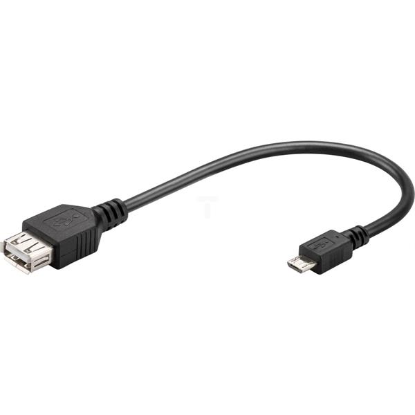 Adapter USB 2.0 High Speed - microUSB 0,2m 95194