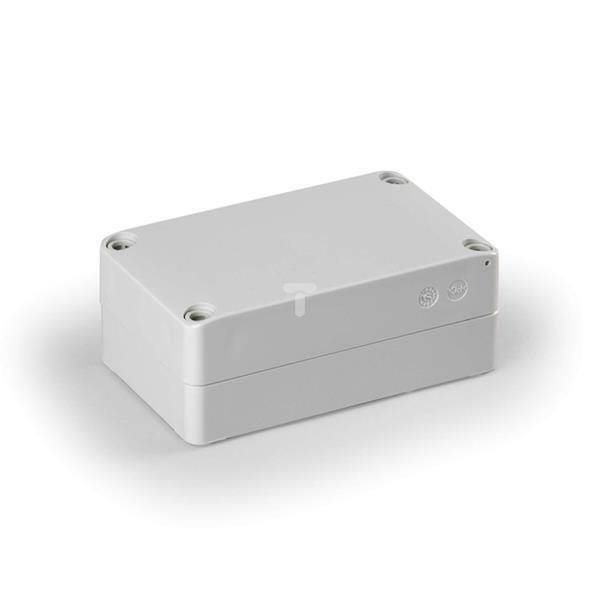 Obudowa Cubo S 75x125x50mm podstawa 25mm boki gładkie pokrywa szara IP67 ABS SABP081305LG