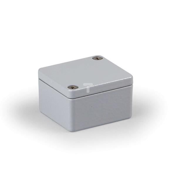 Obudowa Cubo H 45x50x30mm boki gładkie aluminium szara IP66 HALP050503