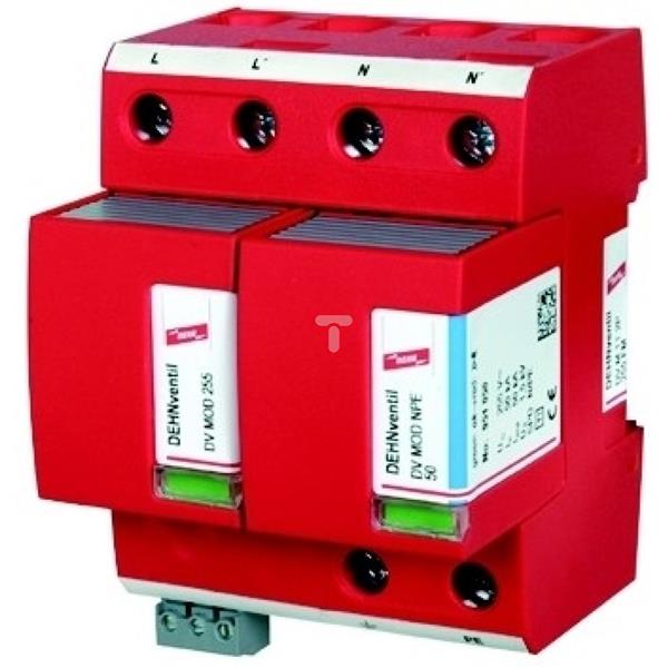 Ogranicznik przepięć B+C 2P 25kA 1,5kV 255V AC DEHNventil M TT 2P 255 951110