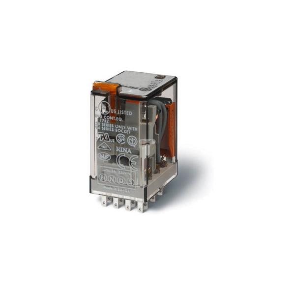 Przekaźnik przemysłowy 4P 7A 60V AC, przycisk testujący, mechaniczny wskaźnik zadziałania 55.34.8.060.0040