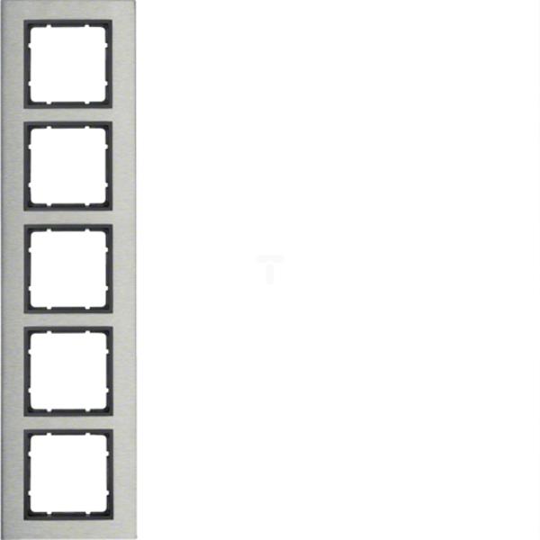 B.7 Ramka 5-krotna pozioma stal szlachetna/antracyt 10253606