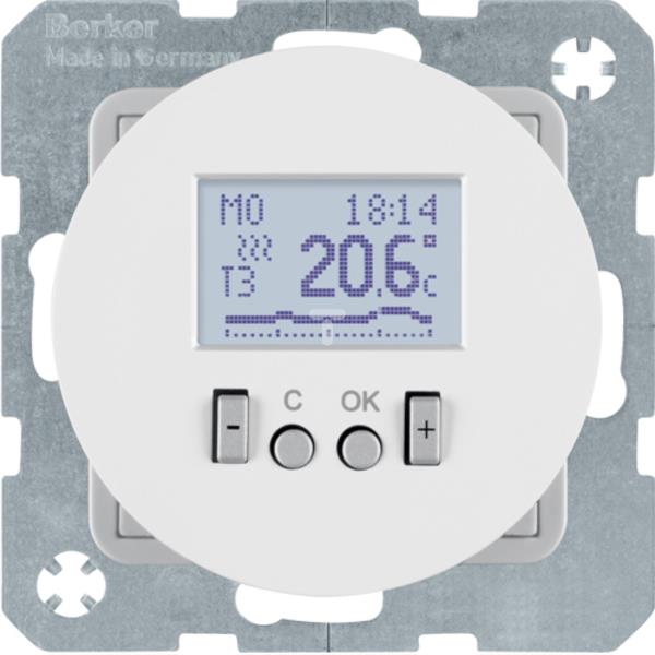 R.1/R.3 Regulator temperatury ze sterownikiem czasowym ze stykiem zmiennym biały 20452089