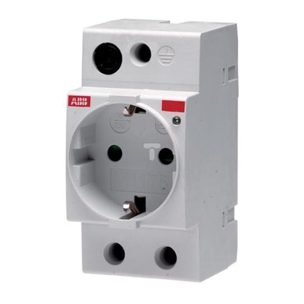 Gniazdo modułowe 16A 250VAC Schucko na szynę M1175 2CSM210000R0721