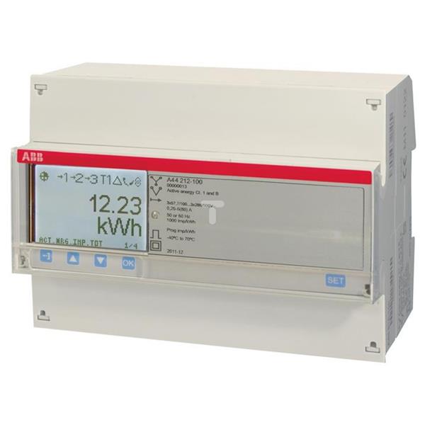 Licznik energii elektrycznej 3-fazowy 6A 100-500V 50Hz RS-485 A44 212-100 2CMA170534R1000