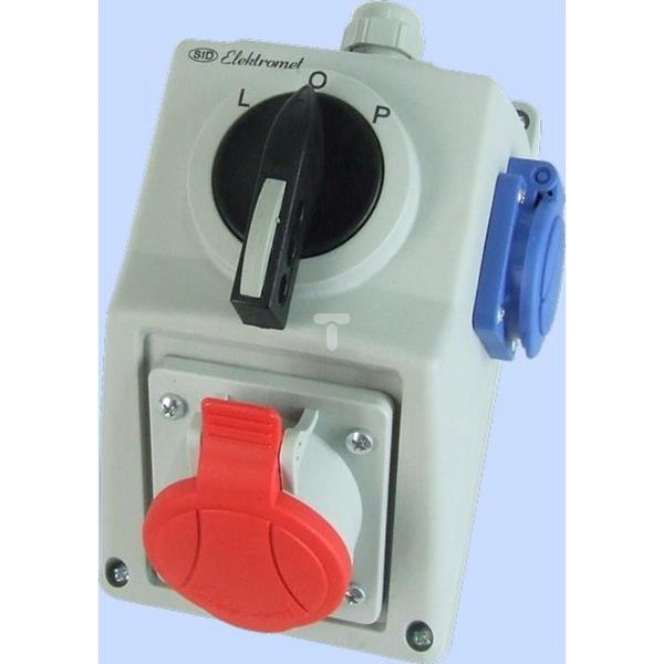 Zestaw instalacyjny L-0-P 16A 5P + 2P+Z IP54 C16-48.1N 971614