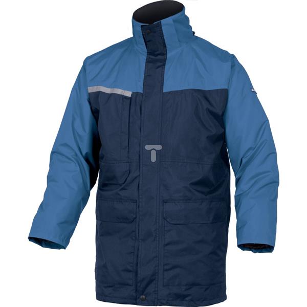 Kurtka 2 w 1 z poliestru Pongee powlekanego PVC podpinka watowana 3M Thinsulate™ kol. granatowo-niebieski roz.XXL CORP ALAS2BRXX
