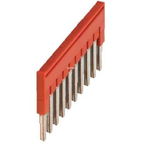 Mostek grzebieniowy 10-torowy 2,5mm2 czerwony NSYTRAL210