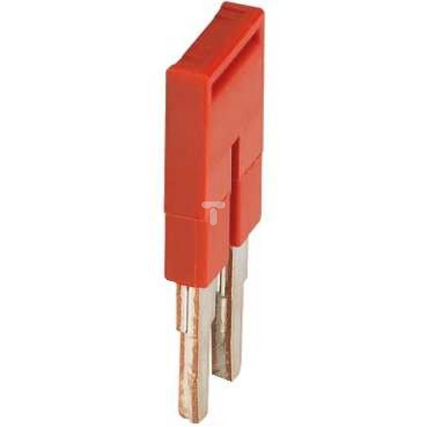 Mostek grzebieniowy 2-torowy 2,5mm2 czerwony NSYTRAL22
