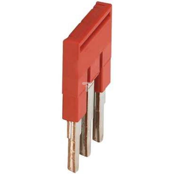 Mostek grzebieniowy 3-torowy 2,5mm2 czerwony NSYTRAL23