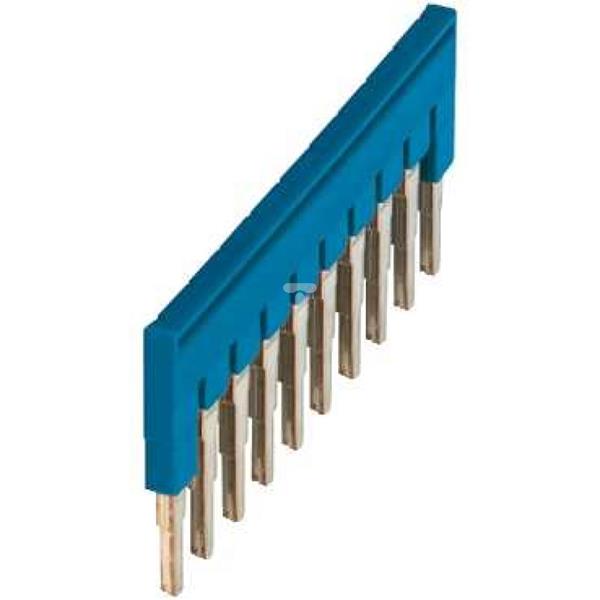 Mostek grzebieniowy 10-torowy 4mm2 niebieski NSYTRAL410BL