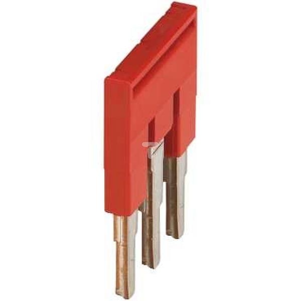 Mostek grzebieniowy 3-torowy 4mm2 czerwony NSYTRAL43