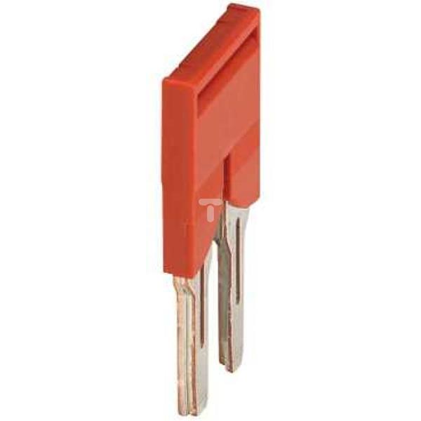Mostek grzebieniowy 2-torowy 6mm2 czerwony NSYTRAL62