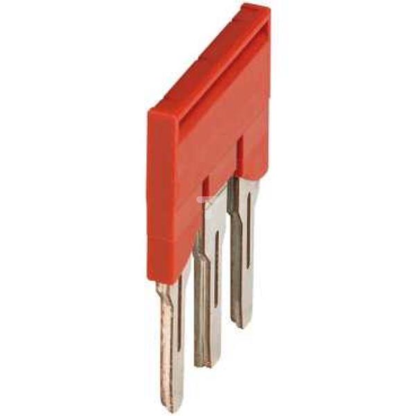 Mostek grzebieniowy 3-torowy 6mm2 czerwony NSYTRAL63