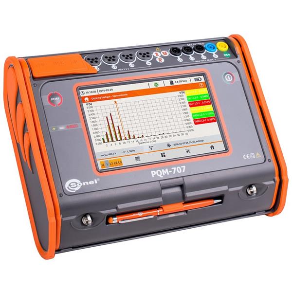 Analizator jakości zasilania PQM-707 /wraz z  4szt. cęgów F-3/ WMPLPQM707