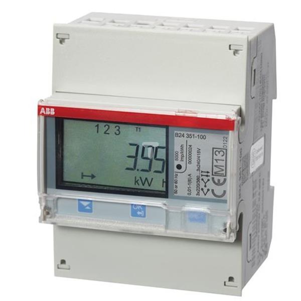 Licznik energii elektrycznej 3-fazowy 6A 380-415V 50Hz B24 351-100 2CMA100182R1000