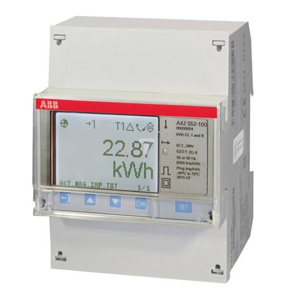 Licznik energii elektrycznej 1-fazowy 6A 57-288V 60Hz RS-485 A42 552-100 2CMA100238R1000