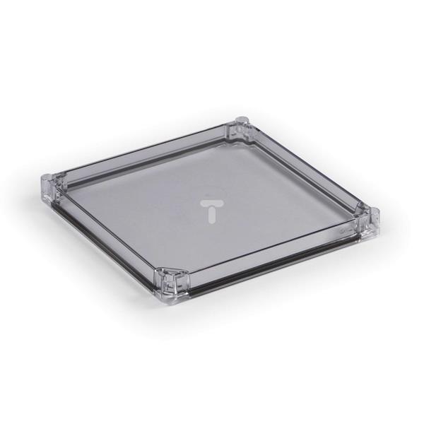 Pokrywa przezroczysta Cubo O 400x400x30mm poliwęglan zawiera uszczelkę przezroczysta OPCT404003L
