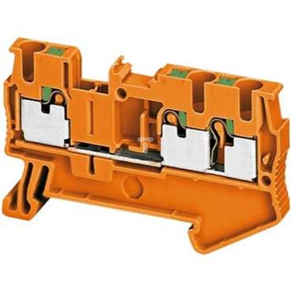 Złączka szynowa 3-przewodowa 2,5mm2 pomarańczowa, samozaciskowa ATEX NSYTRP23AR