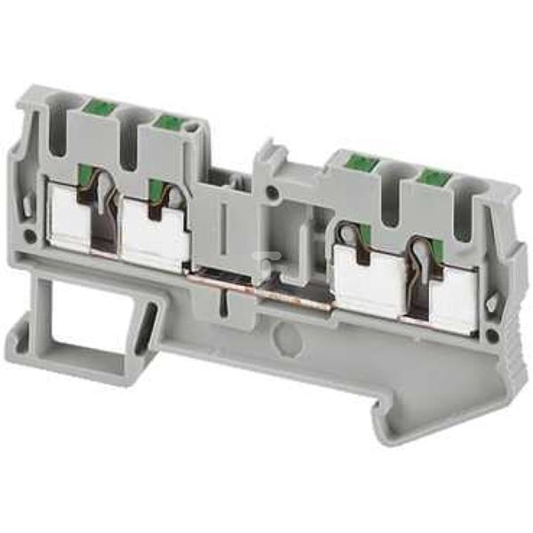 Złączka szynowa 4-przewodowa 2,5mm2 szara, samozaciskowa ATEX NSYTRP24